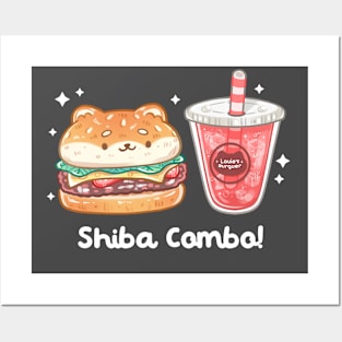 Shiba Burger Combo! Posters and Art